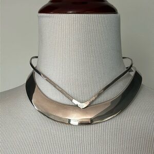 A set of 2 sterling choker